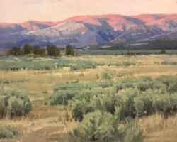 Sanpete Mountains at Dusk 16x20