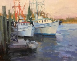 Evening Moorings 11x14